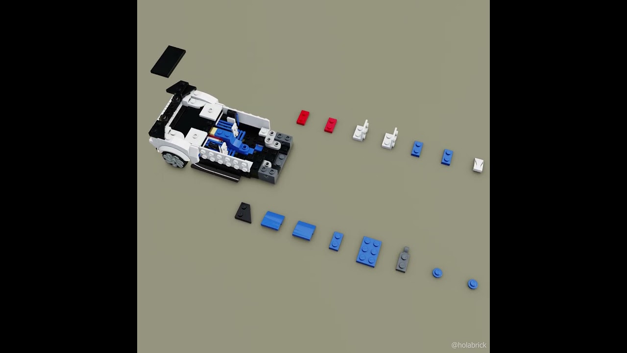 Bugatti Centodieci fast build #lego #legocar  #animation 77240
