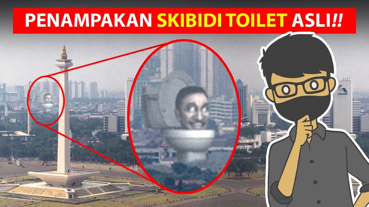 PENAMPAKAN SKIBIDI TOILET DI DUNIA NYATA