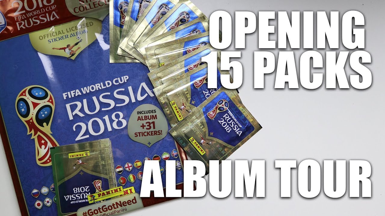 PANINI WORLD CUP RUSSIA 2018 STICKER PACK OPENING & ALBUM TOUR