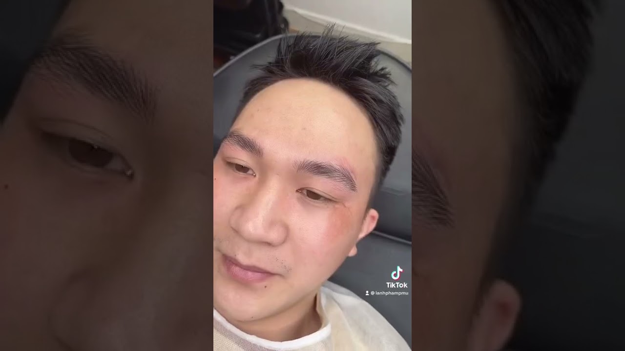 Điêu Khắc Chân Mày Nam - Điêu Khắc Chân Mày Nam Phong Thuỷ #hairstrokes #microblading #menbrows