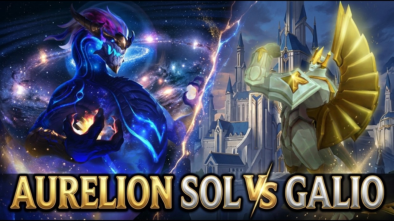 Aurelion Sol (10/1/6) vs Galio | La bot lane se queja y se lo explico.