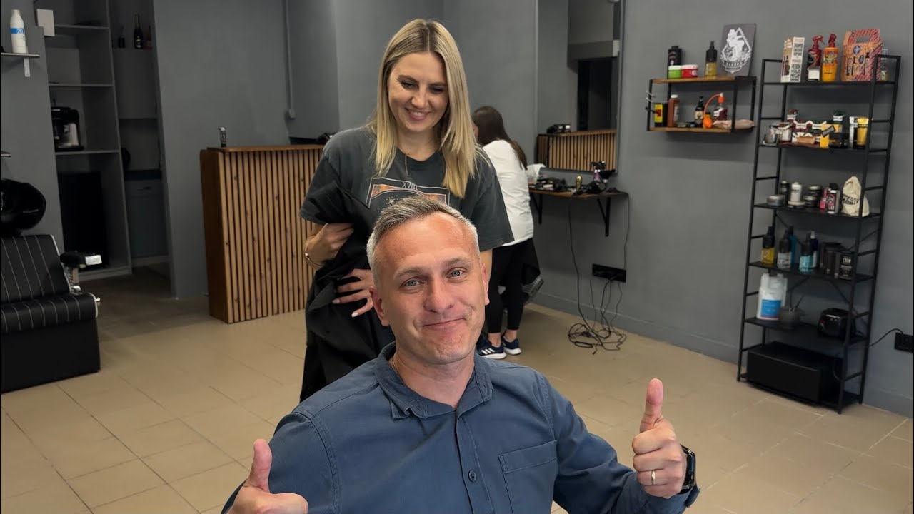 #asmr #hair #асмрпарикмахер #barbershop #haircut #menshaircut #barberlife #barbershop #barbergirl 🖤