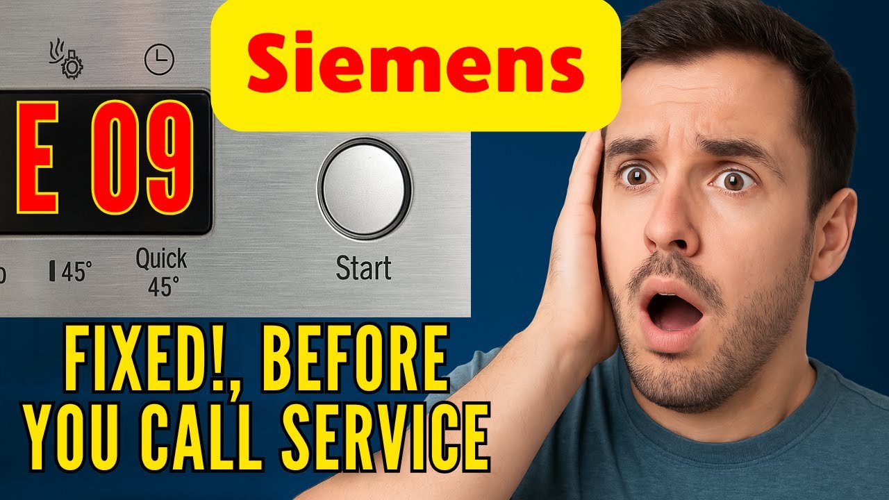 Siemens E09 Error Code Explained &ndash; What It Means and How to Fix It