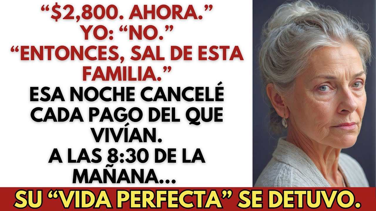 Mi hijo y mi nuera gritaron: “Paga o deja esta familia.” Elegí algo que nunca esperaron…