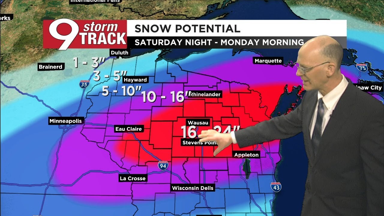 Patchy snow today, then a blizzard over the weekend