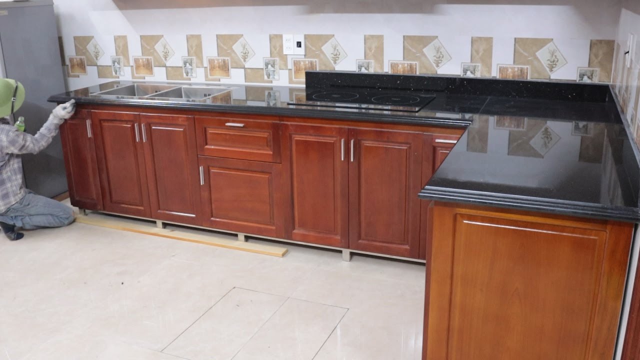 Technique Install The Granite Countertops - Construction Kitchen Table Modern