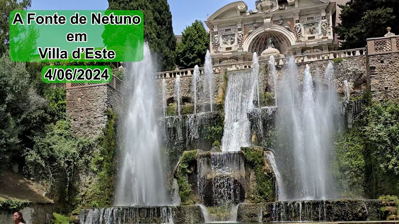 A Fonte de Netuno em Villa d'Este