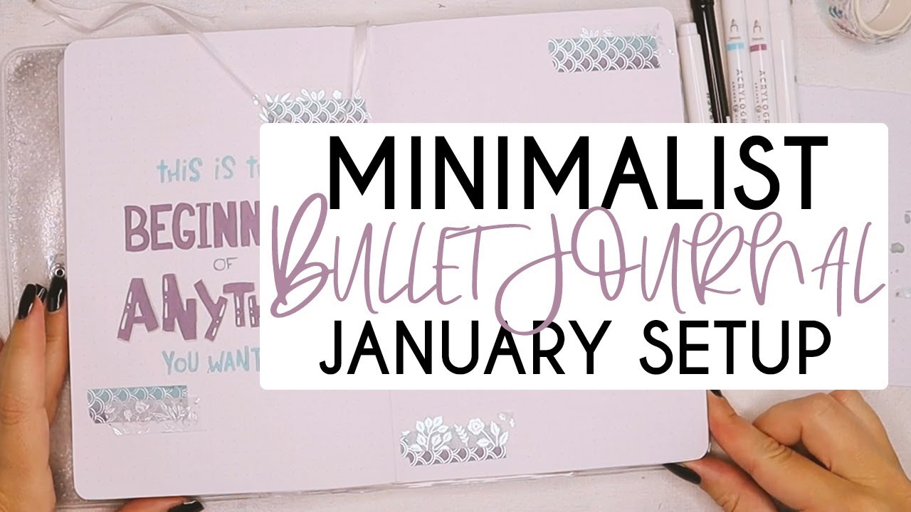 Minimalist Bullet Journal Setup: January 2021 Plan With Me