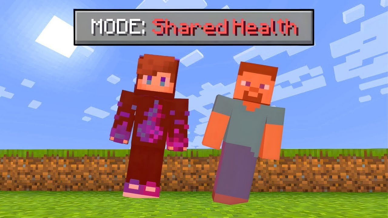 Minecraft But We SHARE HEALTH...