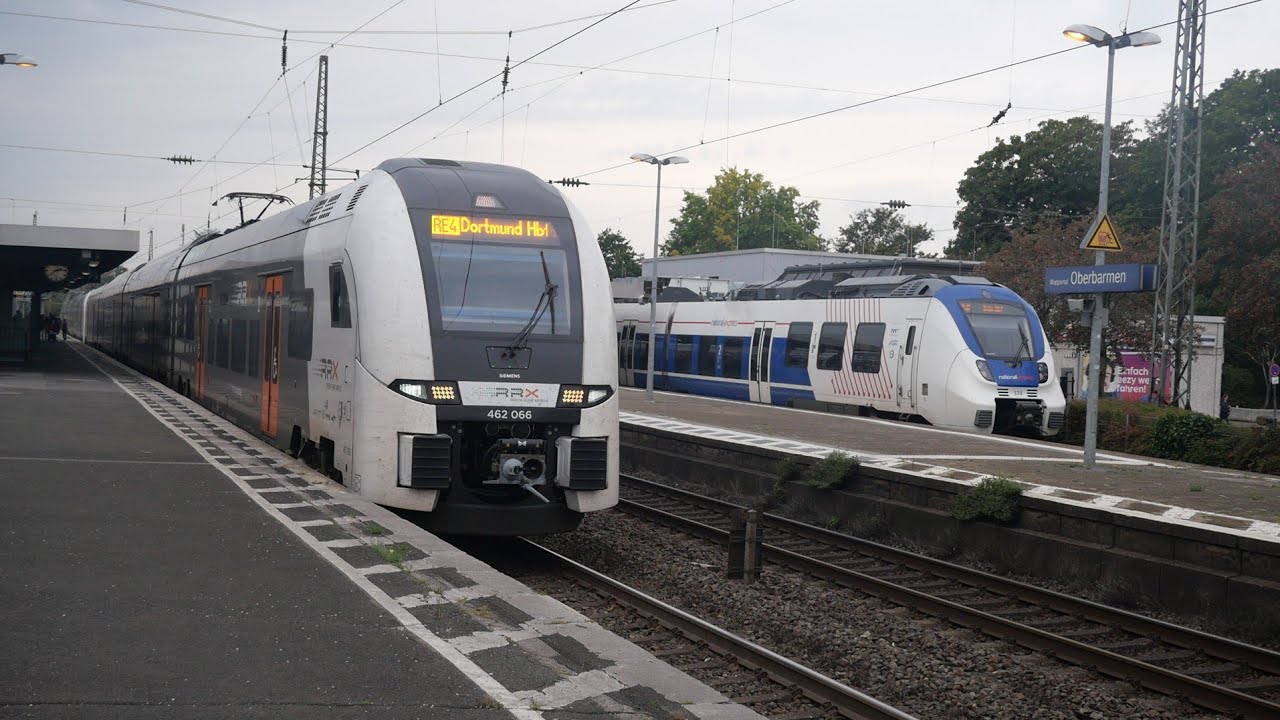 Eisenbahnverkehr in Wuppertal Oberbarmen Mit Br 146 193 189 1116 1440 648 442 462 428 402 411 3429