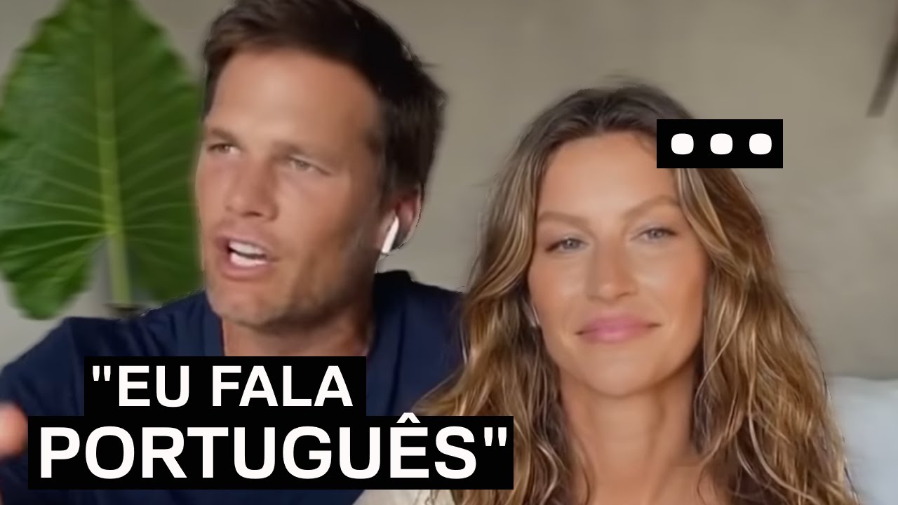 Marido da Gisele Bundchen falando português