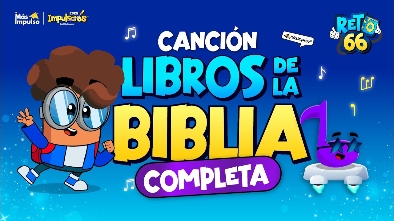 LOS LIBROS DE LA BIBLIA 📖🤩 - RETO 66 Canción completa 🚀| Canciones cristianas para niños 🎵