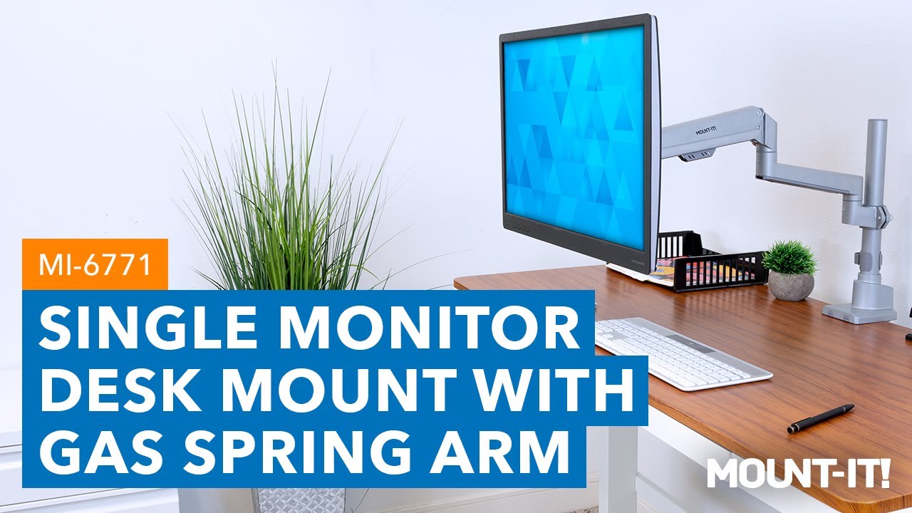 Full Motion Single Monitor Desk Mount |  MI-6671  ( Features)
