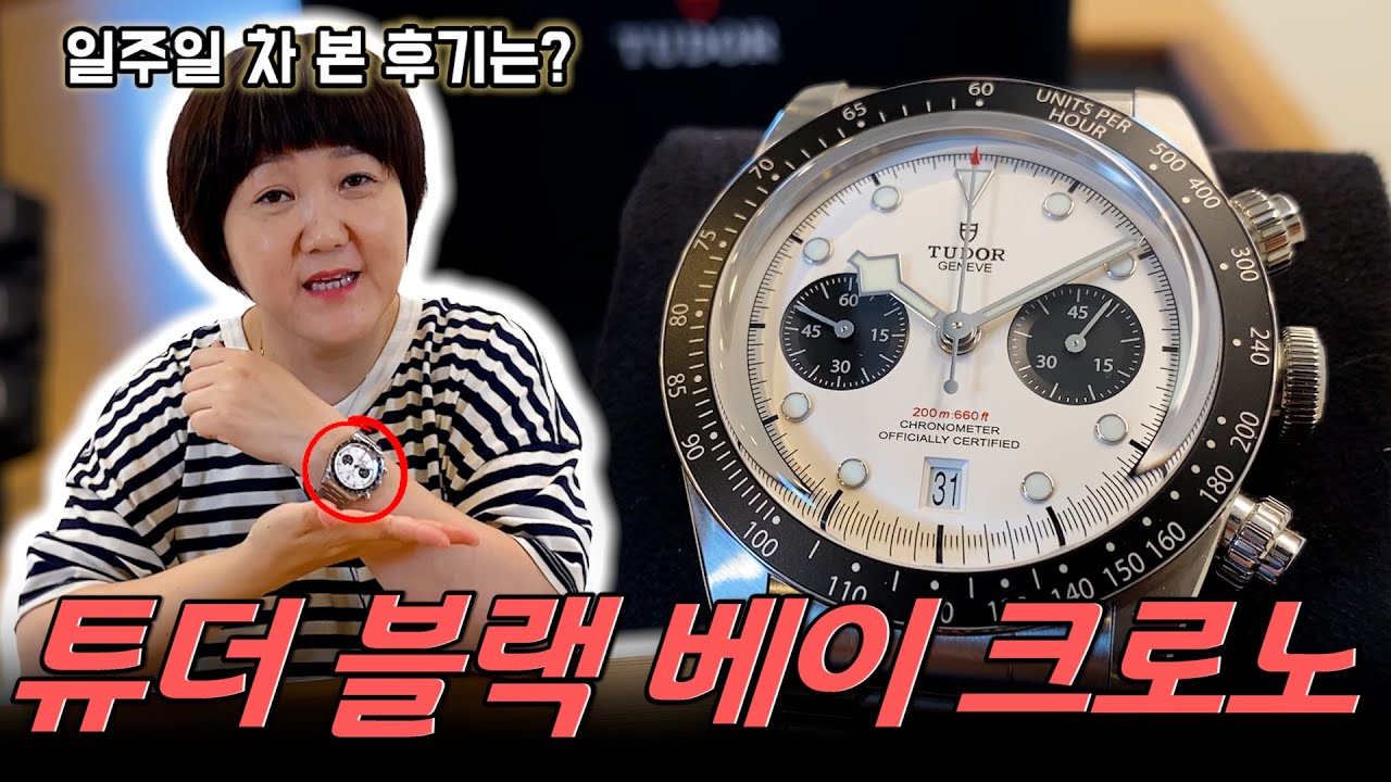 팬더 다이얼의 크로노그래프 시계를 찾고 있다면? 튜더의 2021년 신제품인 블랙 베이 크로노 일주일 사용 후기 및 상세 리뷰 영상