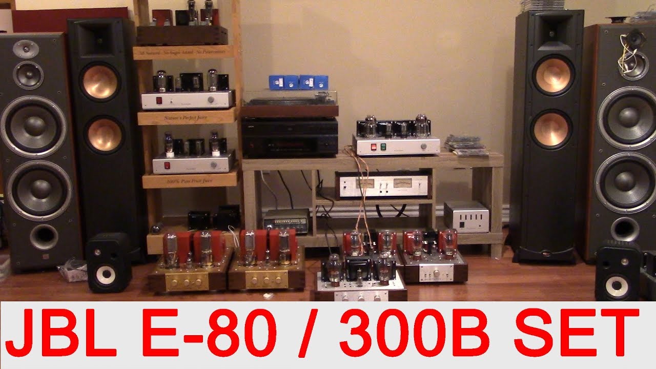JBL SPEAKER & 300B SET amplifier sound performance test, FLUXION tube audio VG-15K with JBL E-80