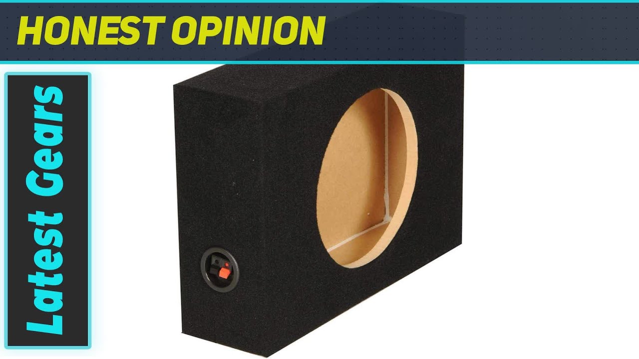 Q-Power Shallow Single 12 Inch Subwoofer Enclosure Box: Experience Powerful Bass on the Go