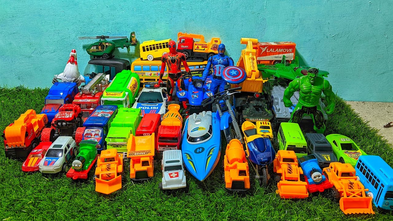 Mobil Mobilan Truk Oleng , Mobil Truk Molen, Mobil Balap, Truk Pasir, Excavator, Mobil Roket, Damkar