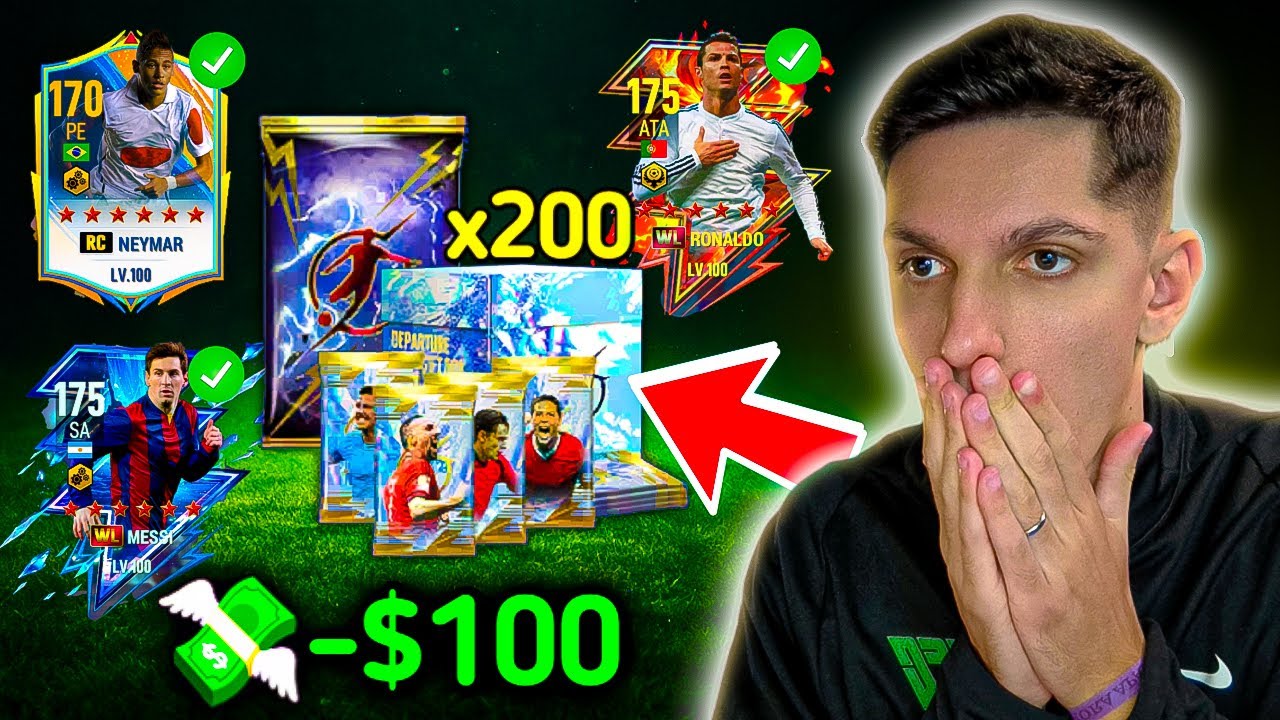 🔥GASTEI $100 e ABRIR +200 PACKS!😱PEGUEI a CARTA +BUGADA DO FOOTBALL DREAM BE A PRO #2