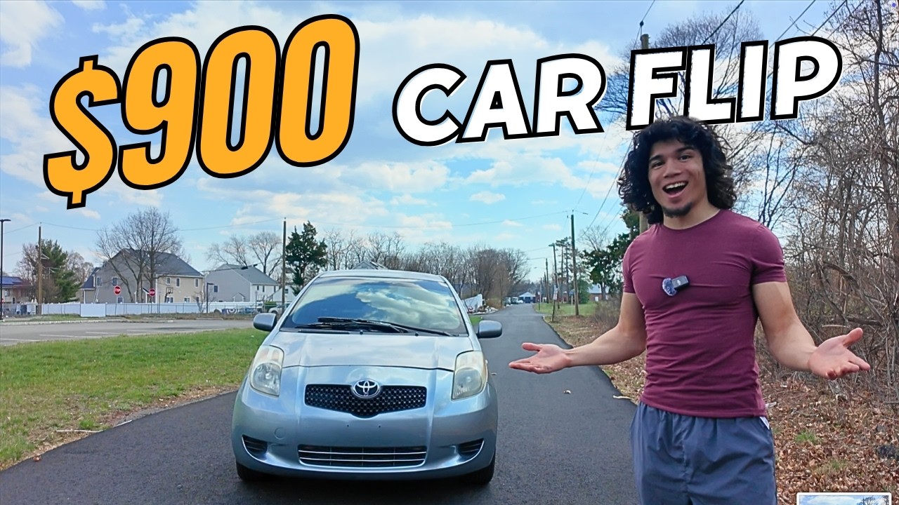 Flipping a $900 Auction Car into Huge Profit!!! The Yaris is Complete!