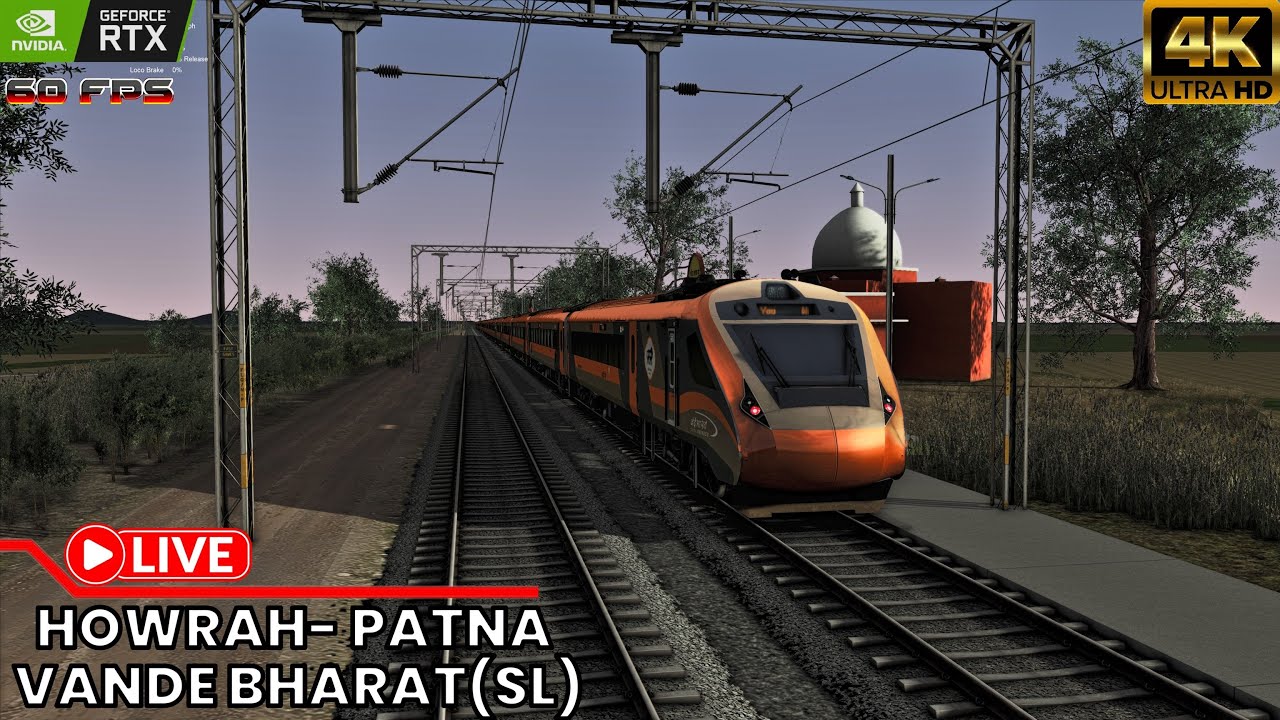 22347 HOWRAH- PATNA VANDE BHARAT LIVE RAILWORKS..#indianrailways #railworks #gaming #live