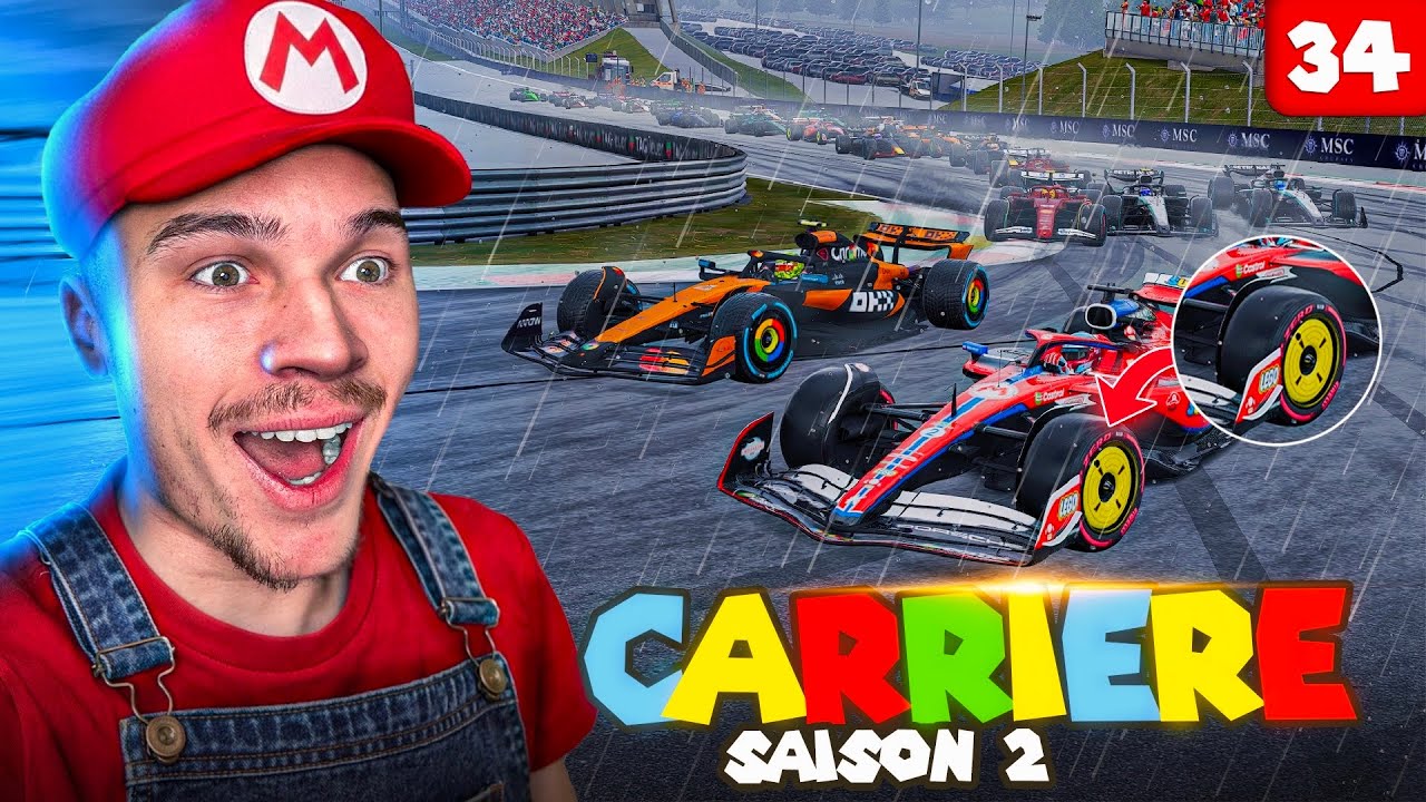 F1 25 Carrière #34 | La course la plus STRATEGIQUE de la carrière ! (pluie x2 🌧️) [My Team FR]