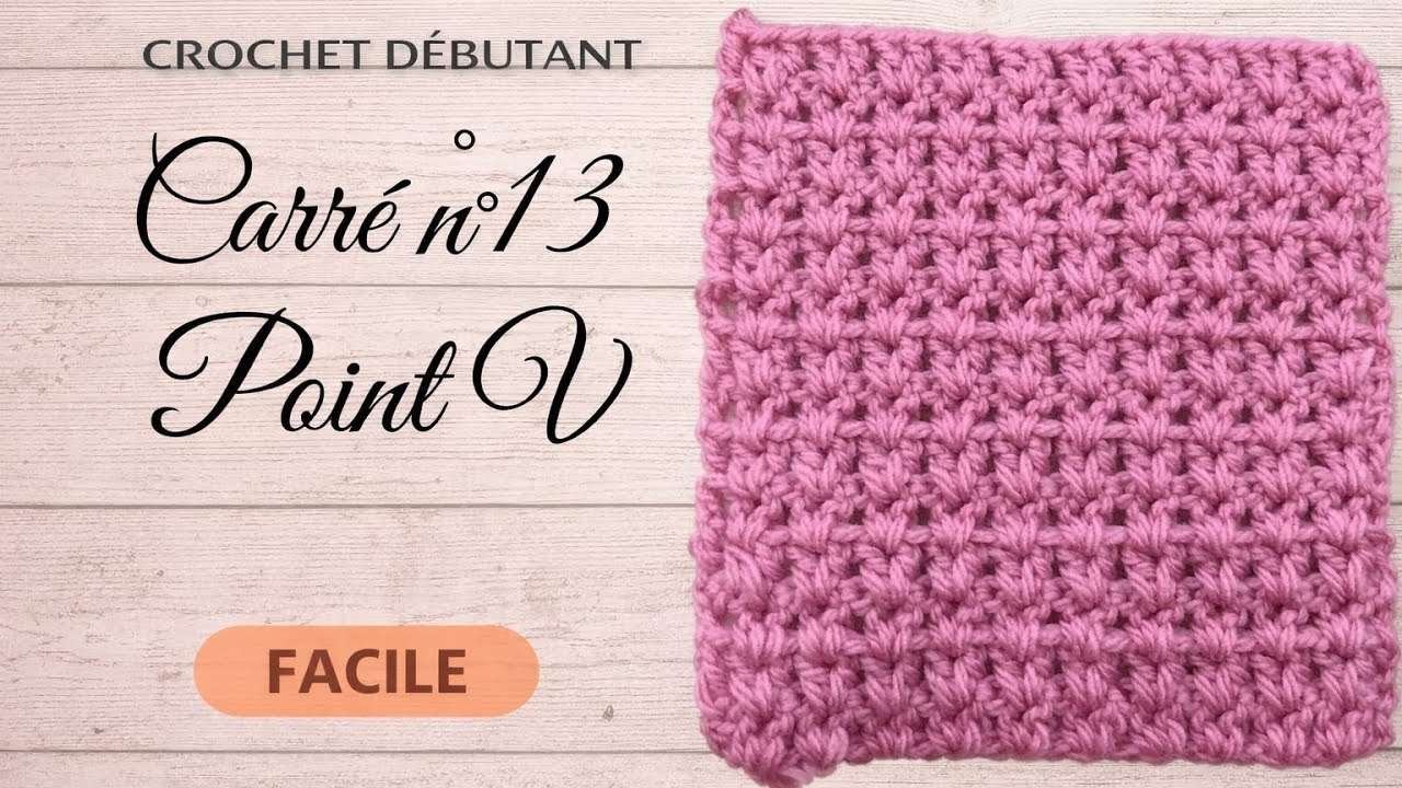 Comment faire un carré en point en v : tuto en pas à pas