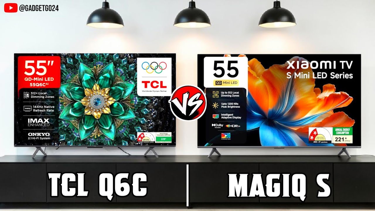 TCL Q6C vs Xiaomi MagiQ S 55&Prime; | Best Mini LED 4K Smart TV Comparison 2026