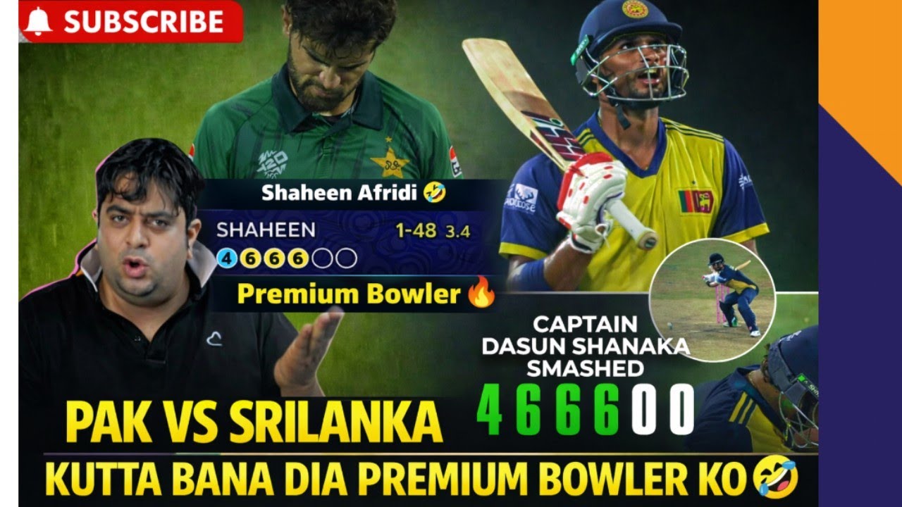 Dasunshanaka vs Shaheenshah afridi last over drama,Pakistan vs Srilanka match reaction by abcricinfo