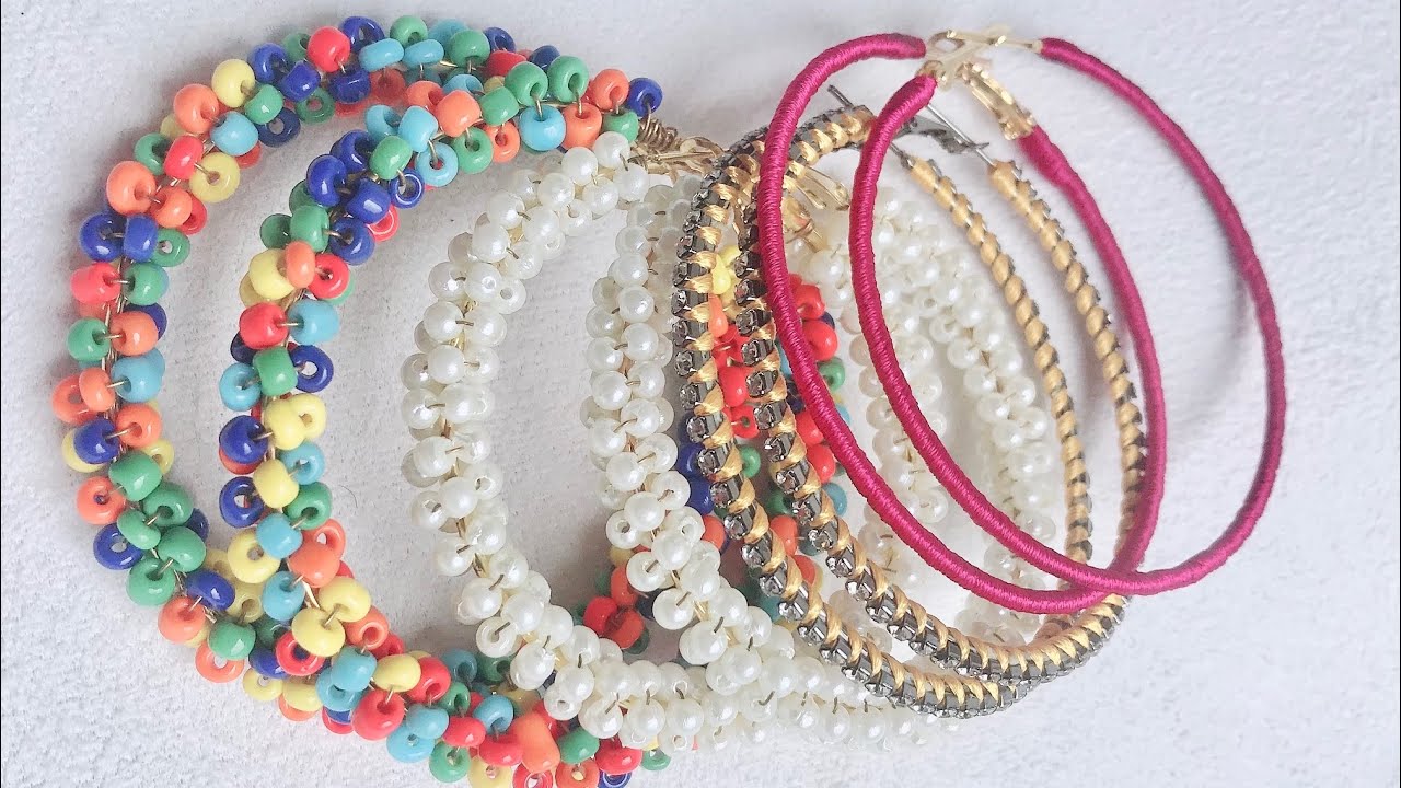 5 HOOP EARRINGS DIY JEWELRY IDEAS