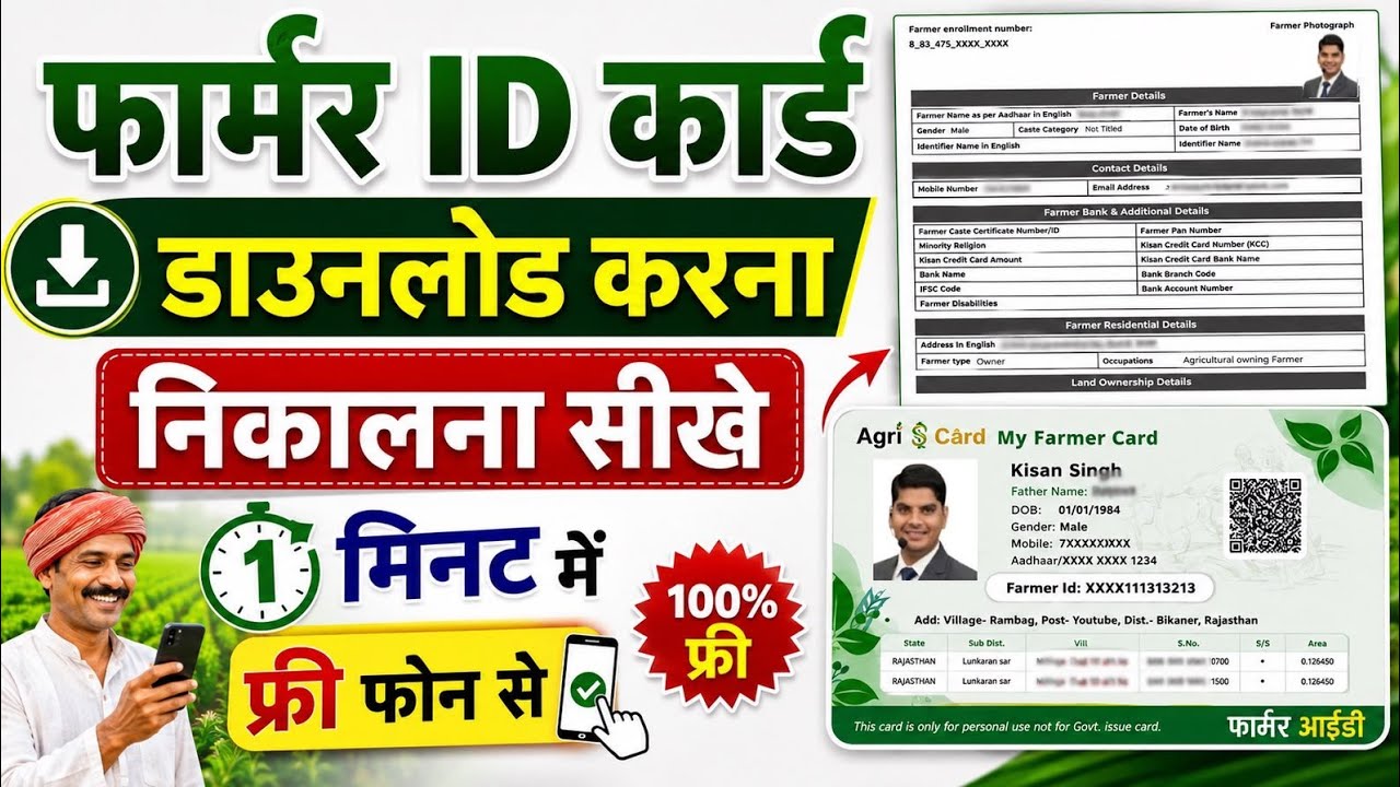 Farmer ID Download Kare Mobile Se | farmer id card kaise nikale 2026 | how to create farmer id card