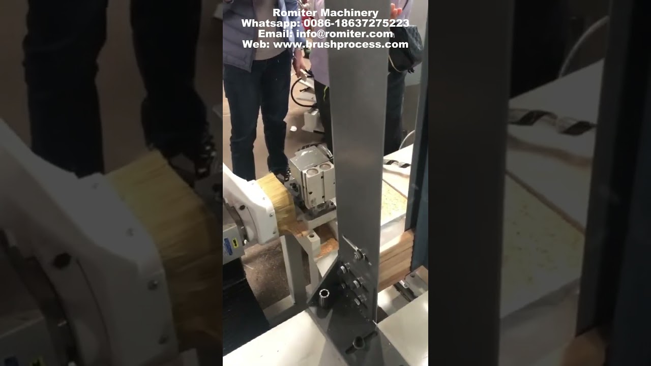 CNC Paint Brush Wooden Handle Tenon Head Making Machine