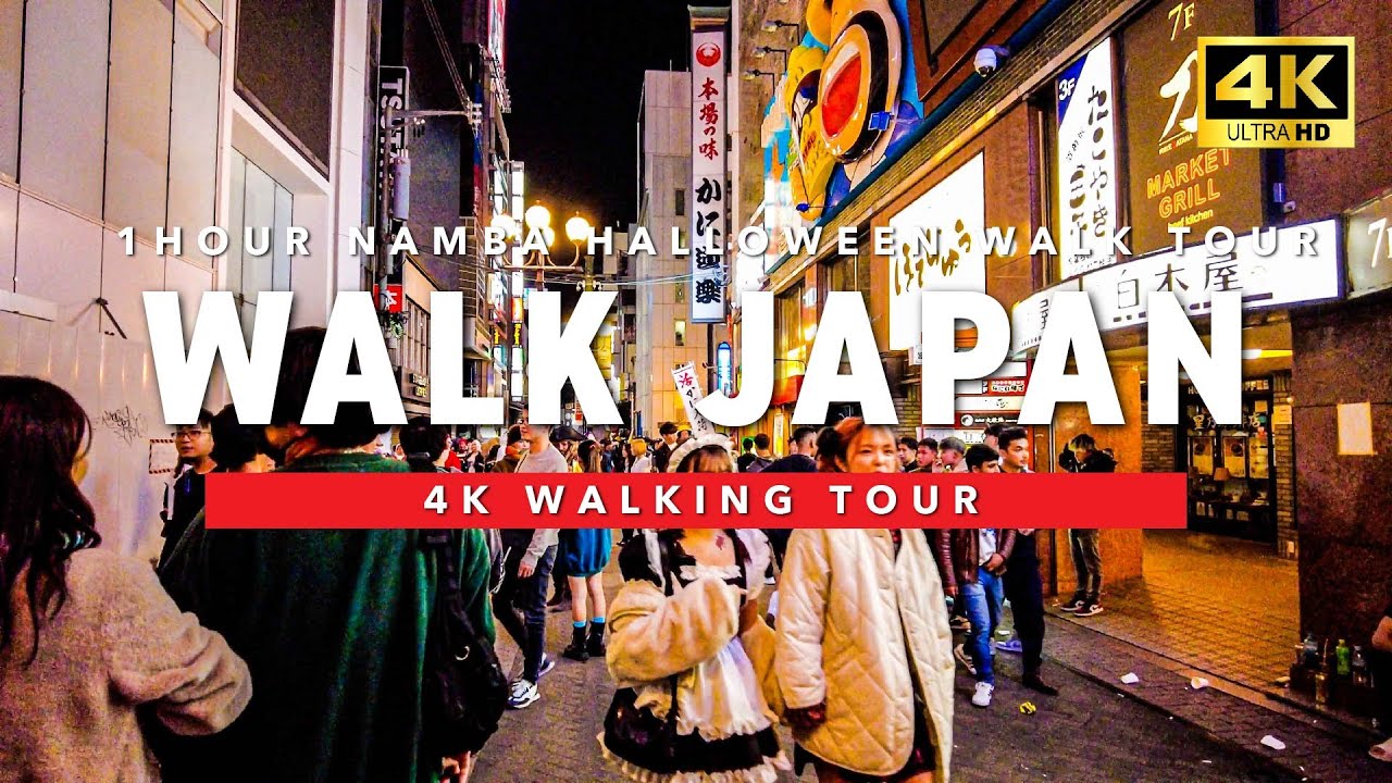 [🇯🇵 Japan💖] Osaka Namba Halloween Night walk  ASMR