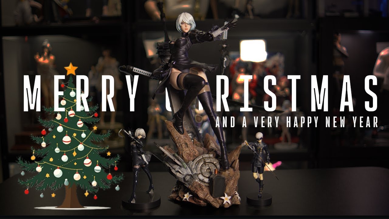 Merry Christmas with Nier Automata 2B Cool Bear Pop up Parade Unboxing and Review #figureunboxing