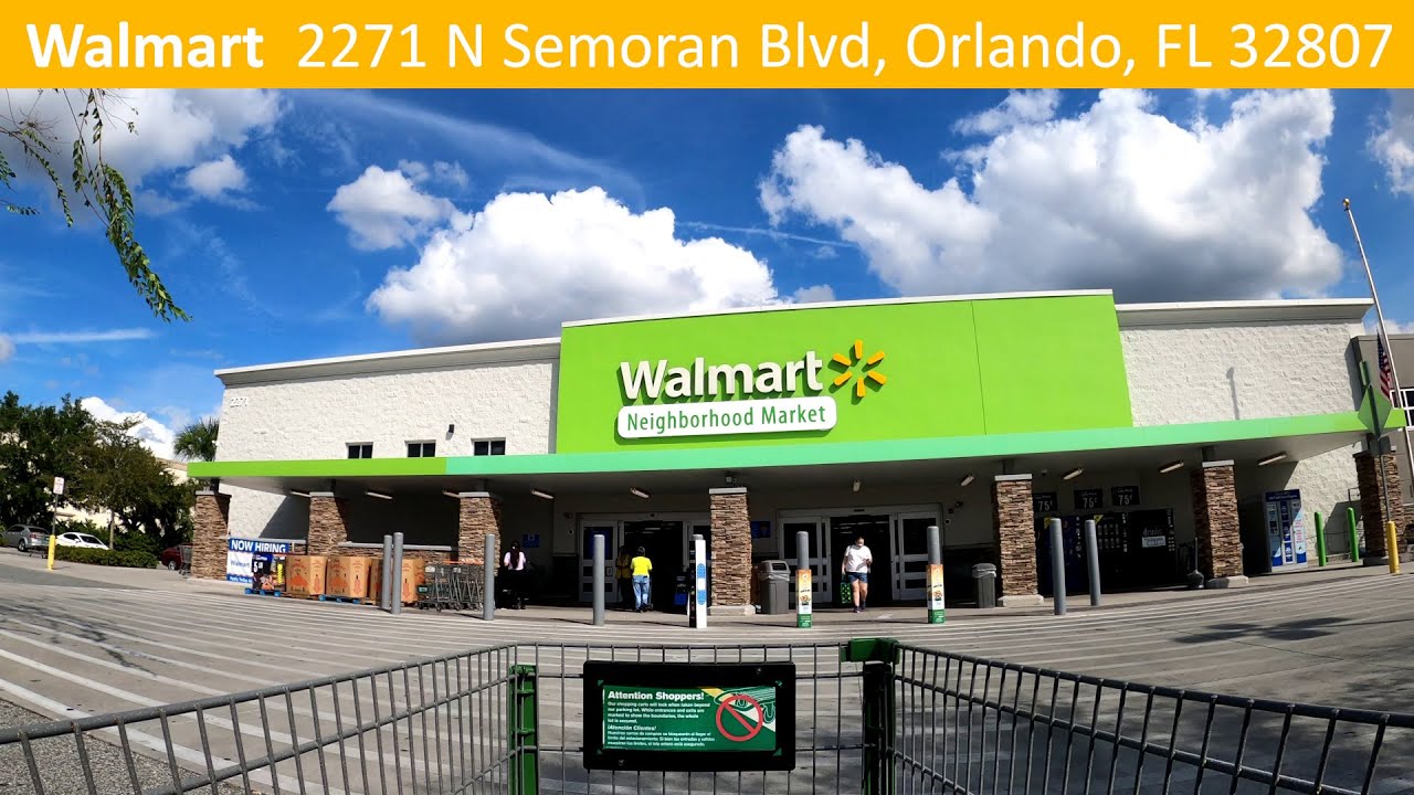 Shopping at Walmart Market on Semoran near Baldwin Park in Orlando, Florida - Store 5988