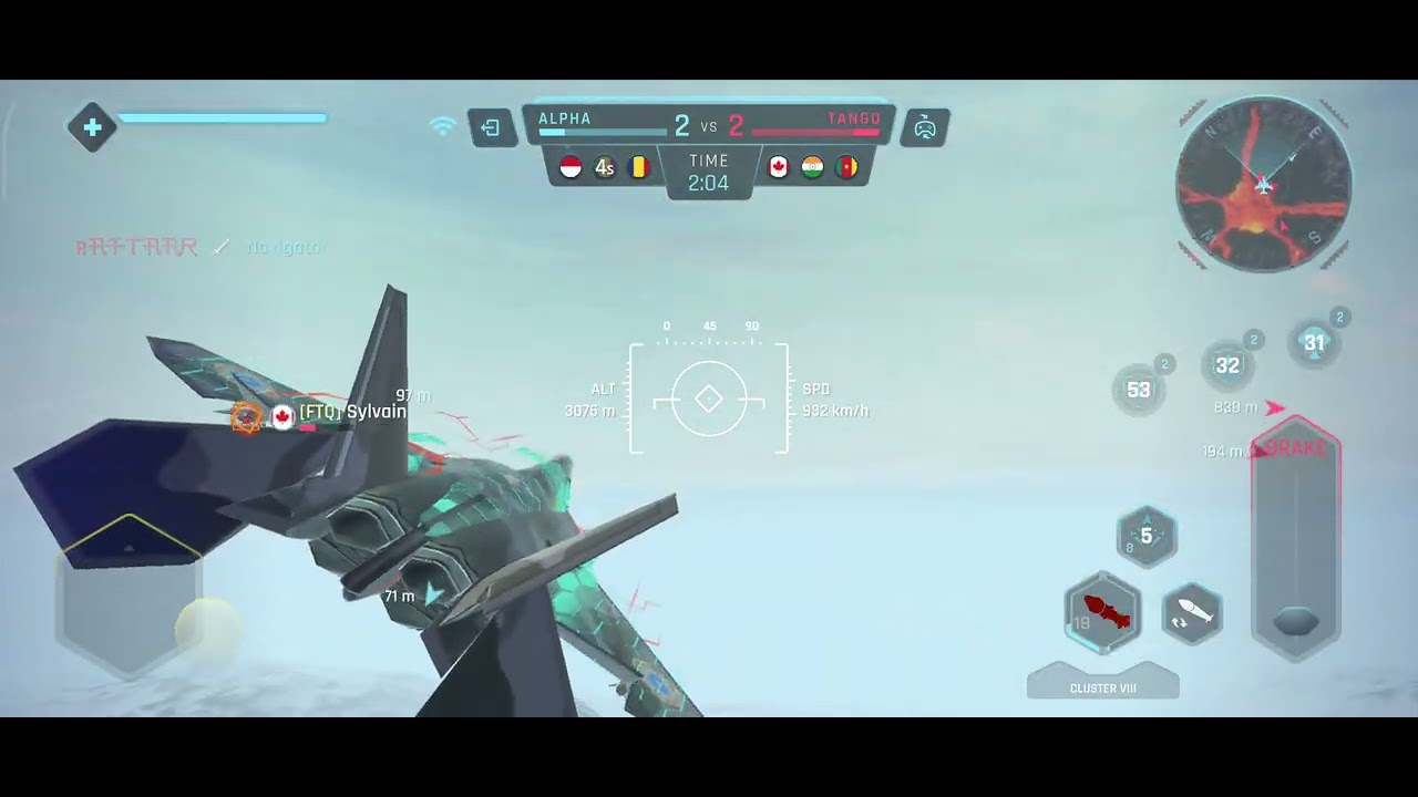 Sky Warriors Gameplay Death match F-22 V-S F-22 @skywarriors8512 #skywarriors 