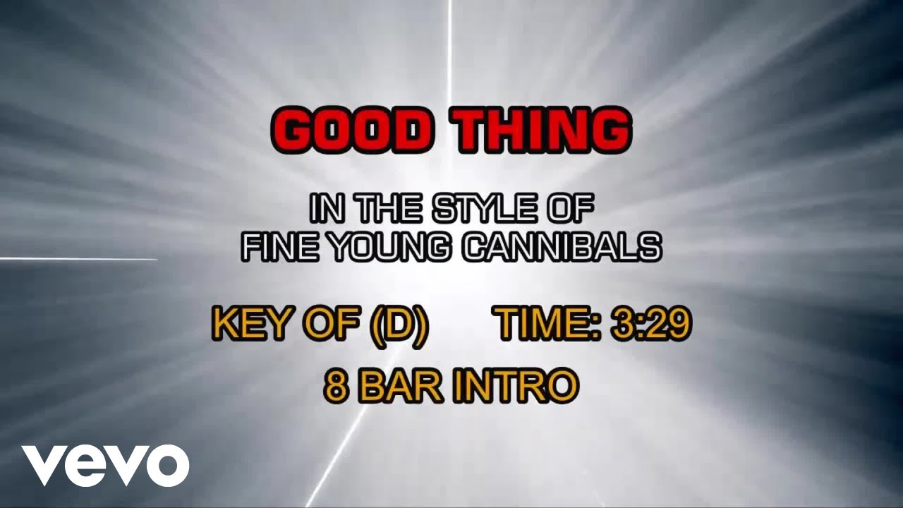 Fine Young Cannibals - Good Thing (Karaoke)