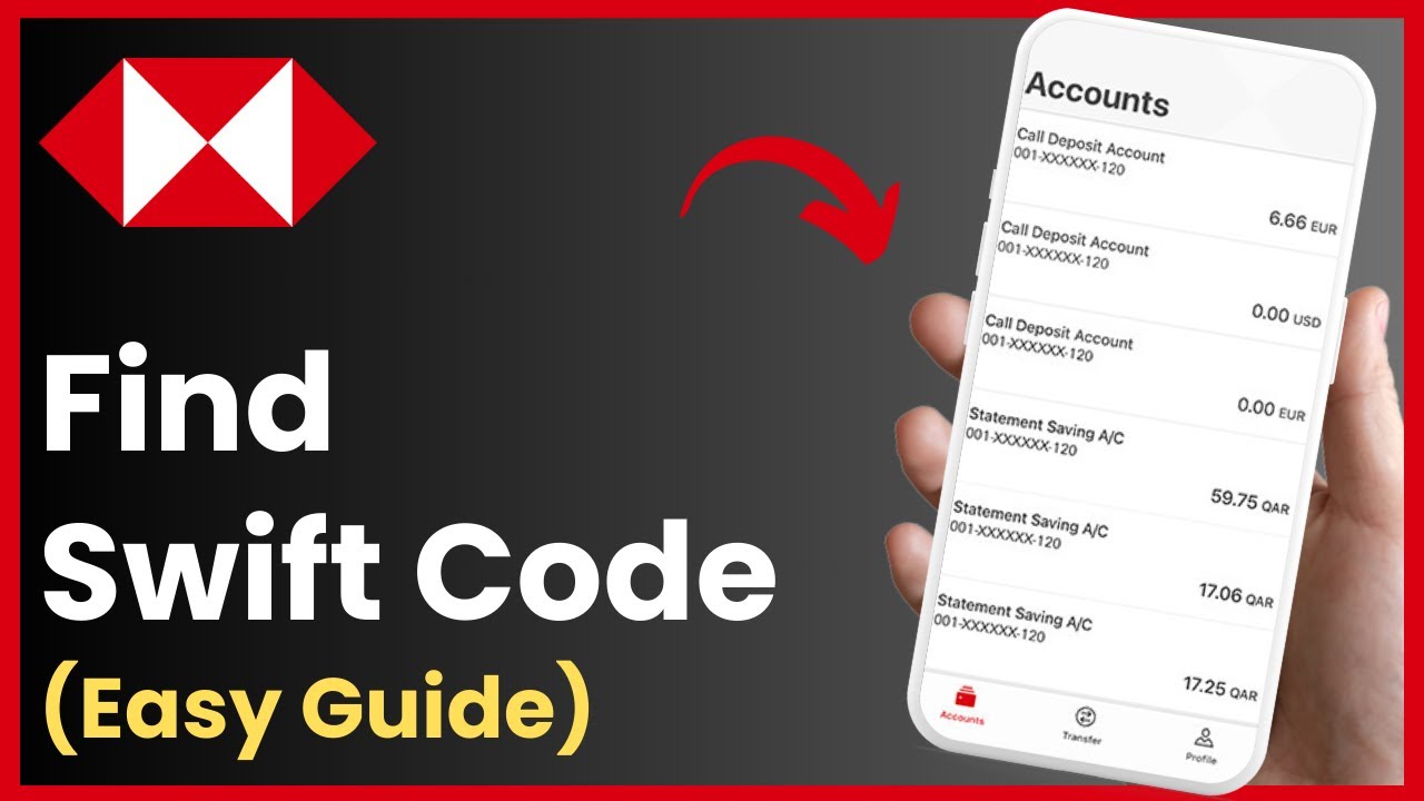 Как найти SWIFT-код банка HSBC