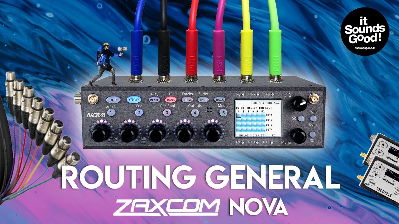 FR / Zaxcom Nova Tutoriel Ep3 : Routing Général - Inputs, Fader bank assign, Mix track