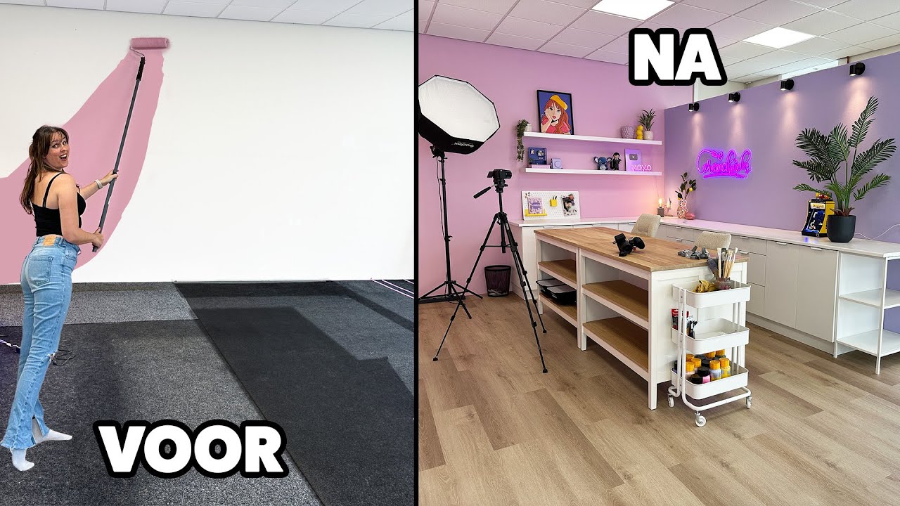 WIJ BOUWEN een XXL STUDIO! - Make-over
