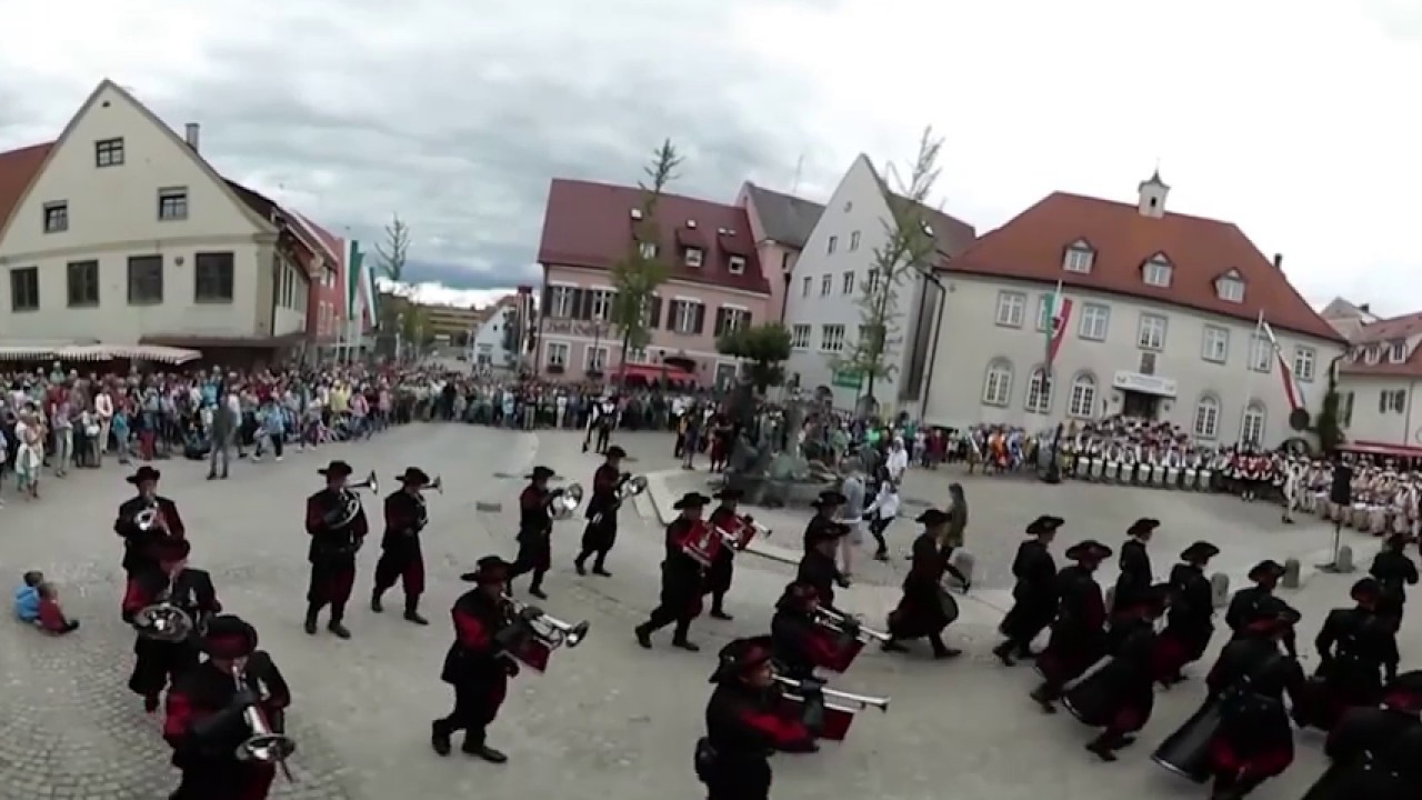 VR 360 Grad Video vom Sternmarsch des Kinder- und Heimatfest Laupheim