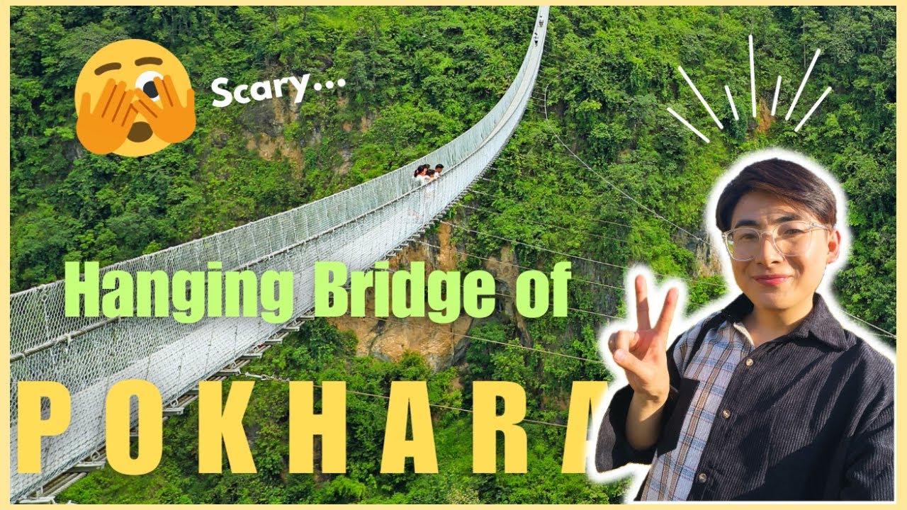 walking across the Hanging Bridge of Pokhara + Tihar celebrations 🎉