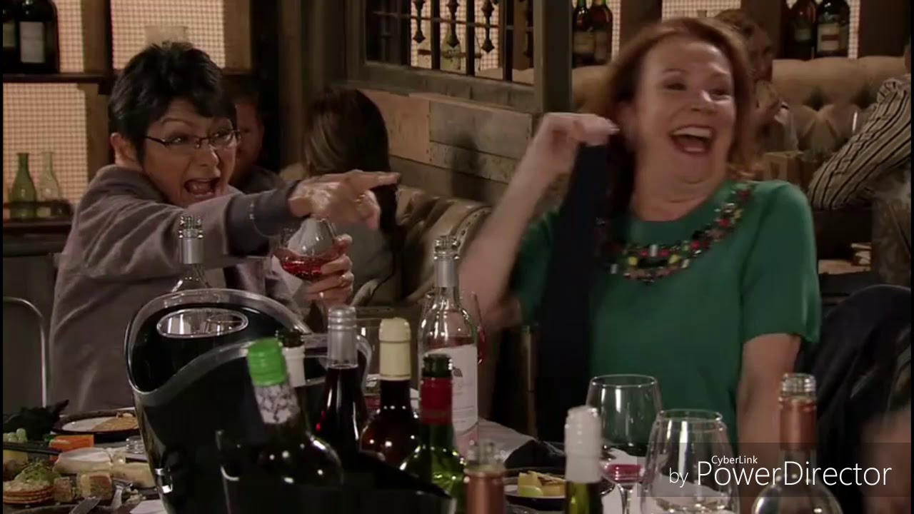 Coronation Street- Yasmeen, Cathy, Brian, Imran & Sean Takes On Wine Tasting At The Bistro (24/6/19)