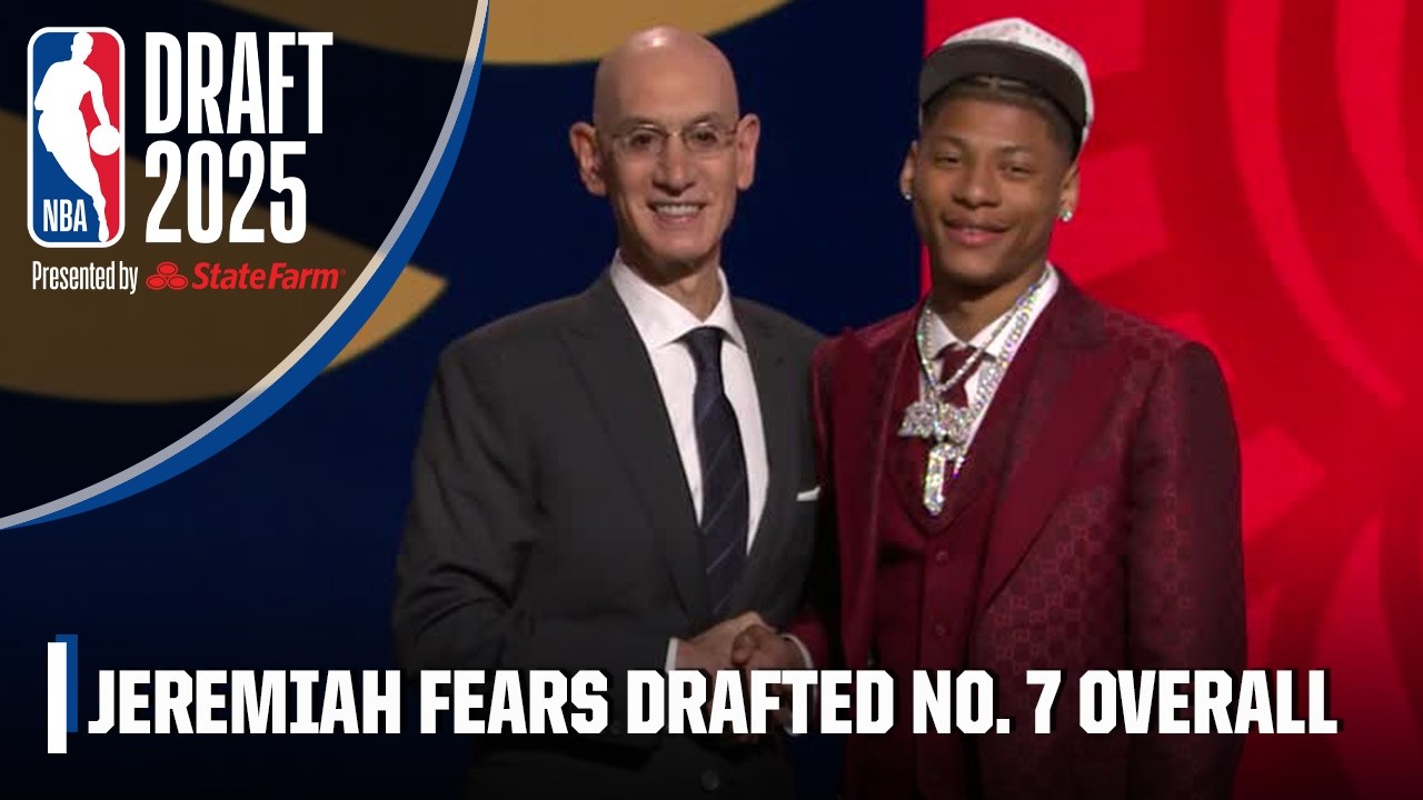 The Pelicans select Jeremiah Fears with the 7th overall pick | 2025 NBA Draft