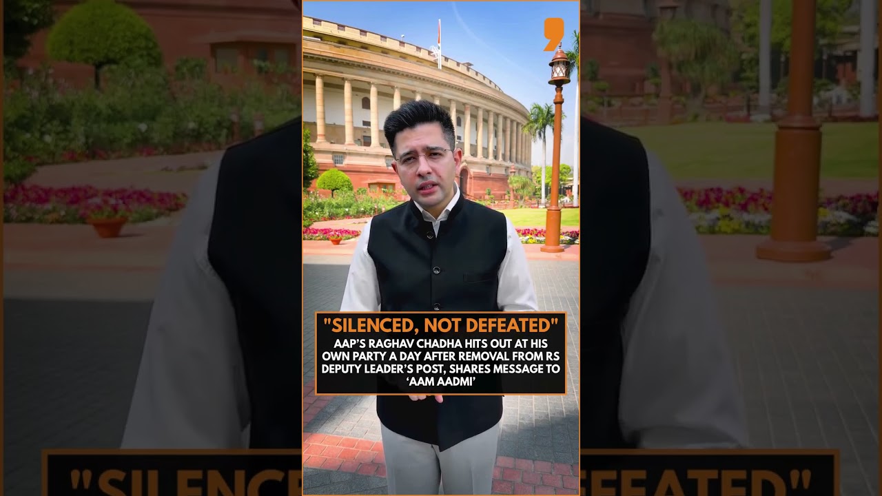 &lsquo;Silenced, Not Defeated&rsquo;: Raghav Chadha Hits Back After AAP Action | News9