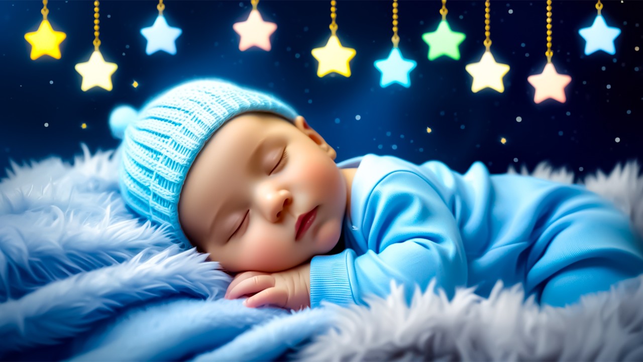 Baby Sleep Music💤Baby Fall Asleep Instantly in 5 Minutes🌙Gentle Deep Sleep🎵Mozart & Brahms Lullaby
