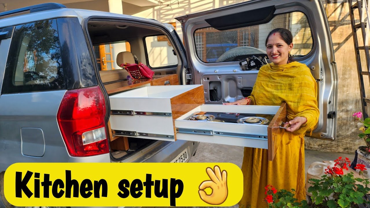 Vlog 318 | KITCHEN SETUP IN OUR NEW CAR | Ab aayega mazaa 🏕