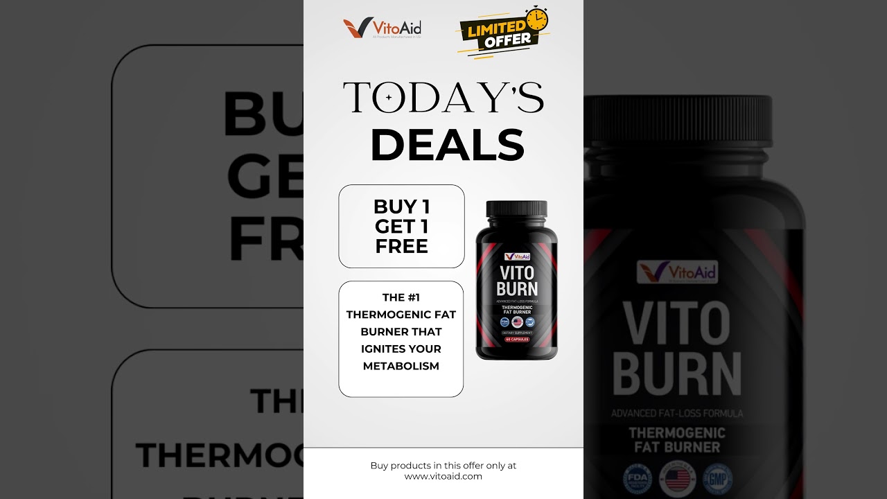 VITOBURN BUY1 GET1 FREE #buy1get1free #burnfatfast #clinicallyproven