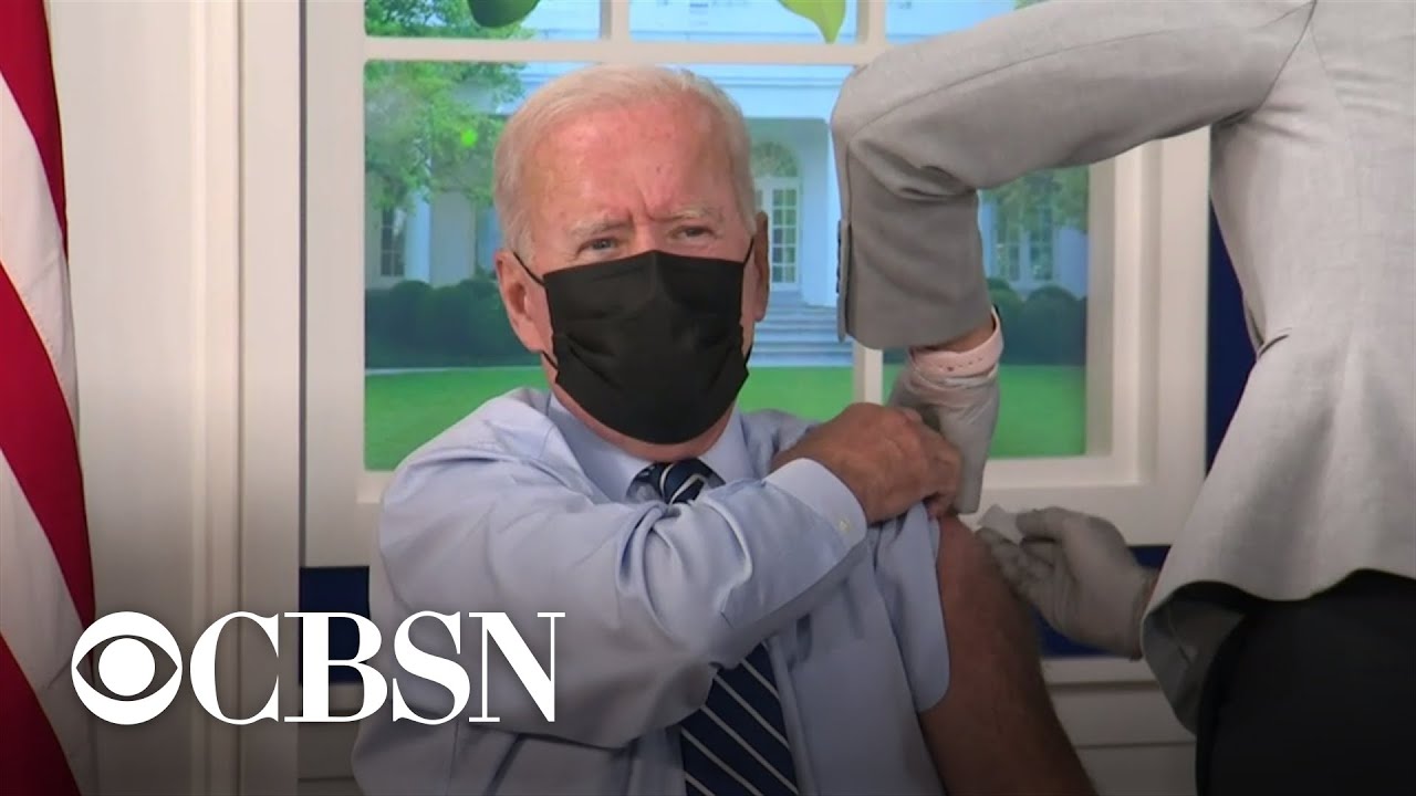 Biden gets COVID booster shot