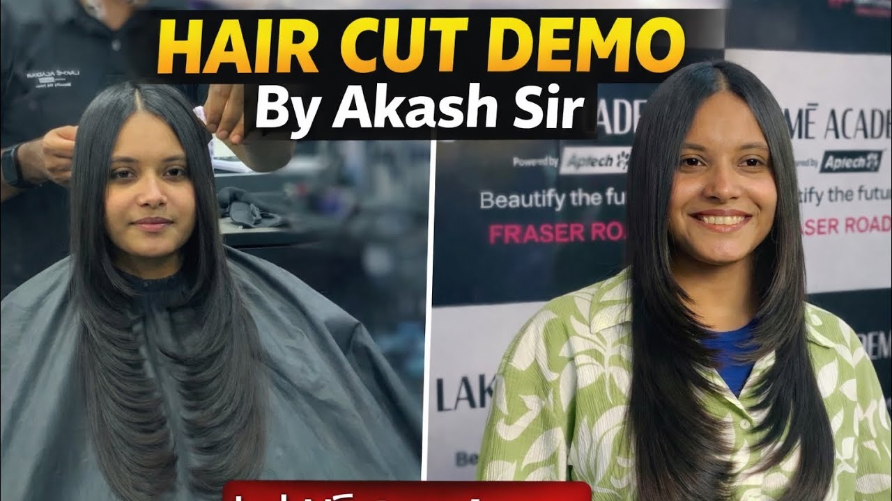 Hair cut demo by Akash sir patna