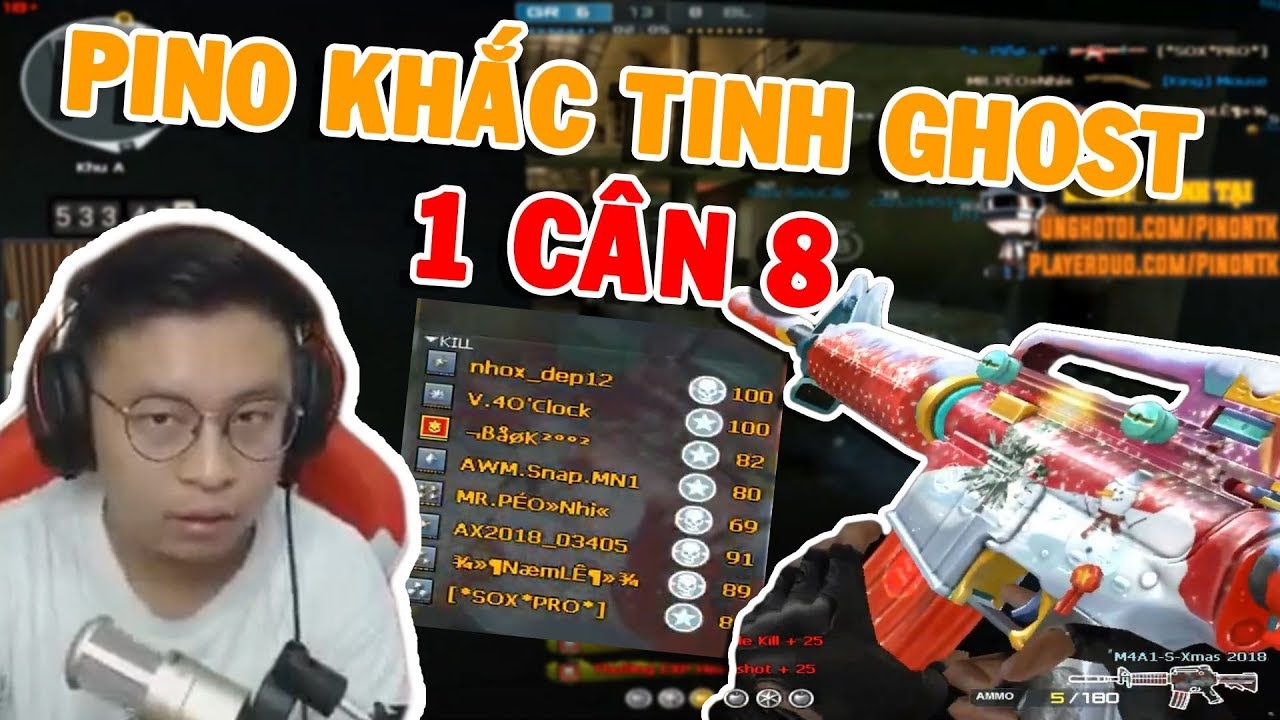 KHẮC TINH LOÀI GHOST - PINO 1 CÂN 8  • Pino NTK